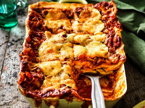 lasagne bolognese met courgette