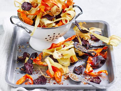 groentechips uit de airfryer