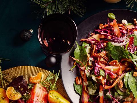 winterse wortelsalade met rodekool