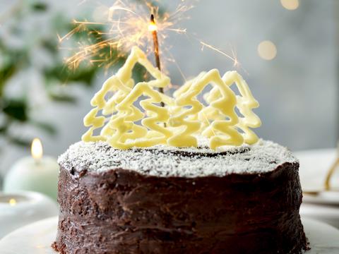Chocoladekersttaart