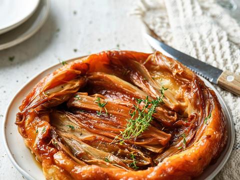 tarte tatin van witloof met tijm