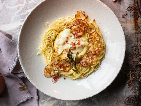 pasta met ovengeroosterde kaas jolien