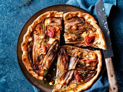Witloofquiche met prosciutto