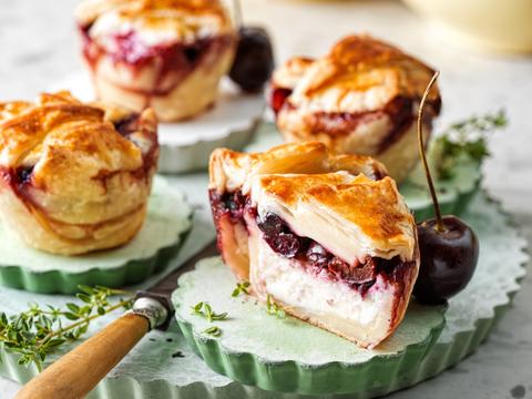 Kersentaartjes met mascarpone