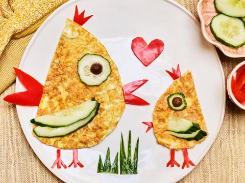 omelet kip