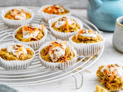 Carrot cake-muffins