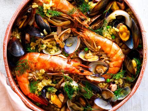 Paella de marisco