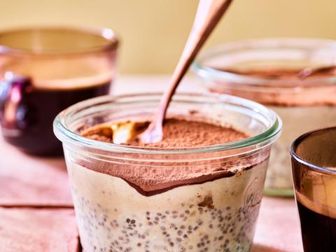 Tiramisu overnight chiapudding