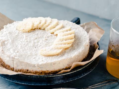No bake banaan-cream cheese pie