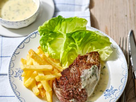 Steak bearnaise met frietjes