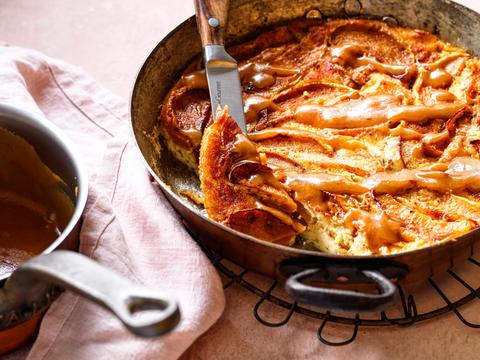 Clafoutis van appel en kaneelkaramel