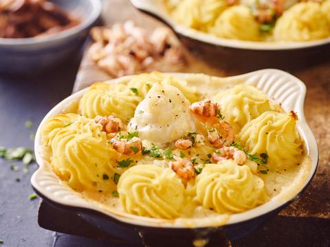 Klassiek vispannetje met puree