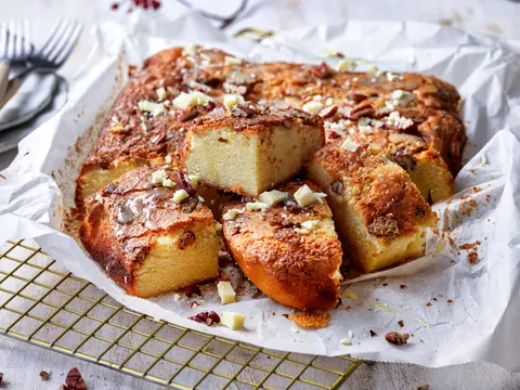 Blondies met pecannoten