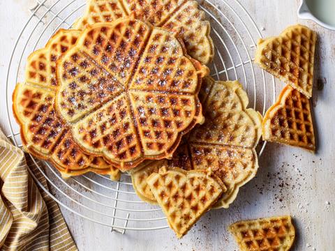 Hartjeswafeltjes met speculaaskruiden