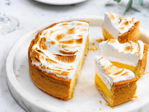 Citroentaart met meringue