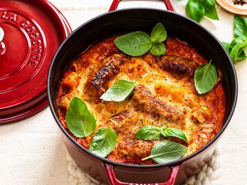 Gnocchi met venkelworst en champignon-tomatensaus