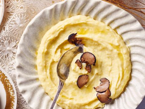 Aardappelmousseline met truffel