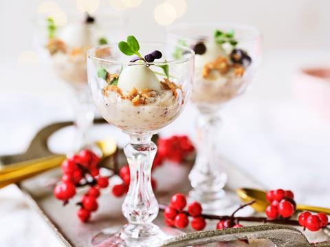 Truffelcrème met kwarteleitje