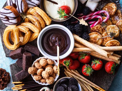 Dubbele chocoladefondue