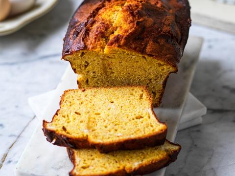 Pompoenbrood met roomkaas