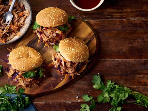 Pulled pork met barbecuesaus