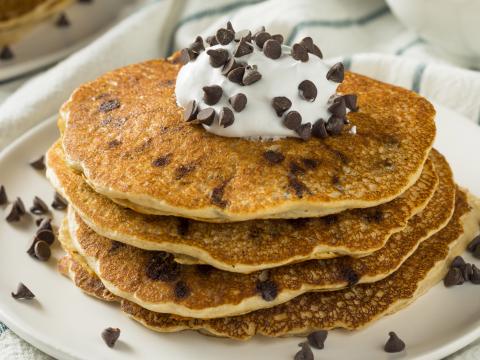 Pancakes aux pépites de chocolat