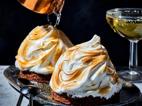 Baked Alaska met cookies