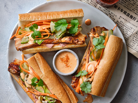 Banh mi met srirachamayonaise