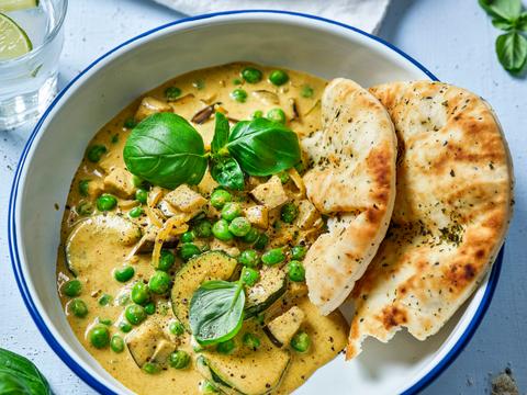 Vegetarische groene curry