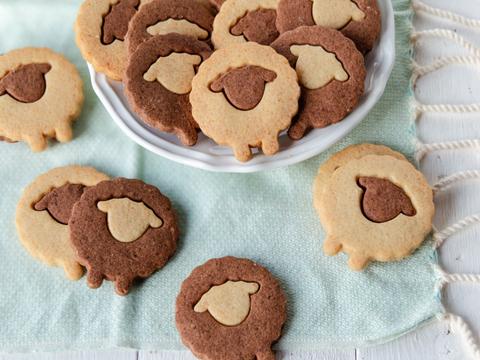 Schattige schapenkoekjes