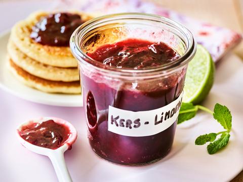 Kersenconfituur met limoen