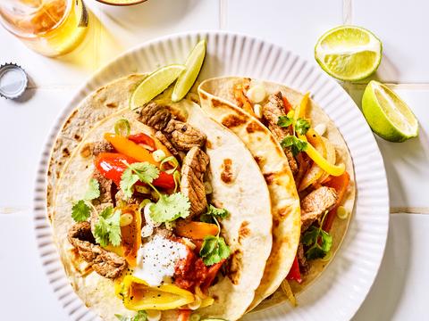 Fajita’s met rundvlees