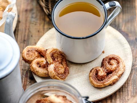 Palmiers met kaneelsuiker
