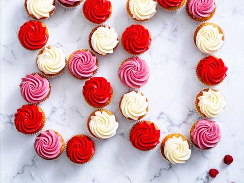 Vanille cupcakes met roomkaastopping