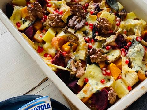 gegratineerde herfstgroenten