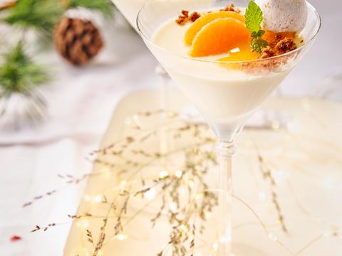Panna cotta met mandarijn