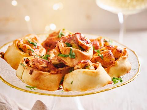 Pizzarolls met ham en courgette