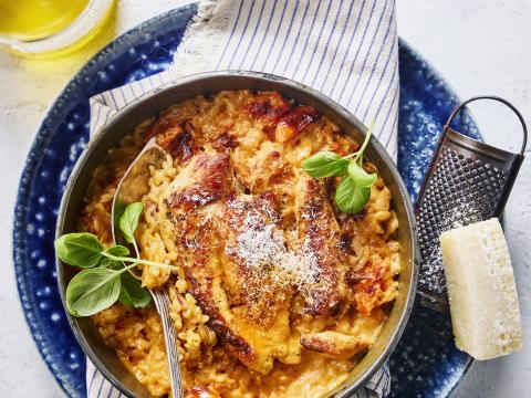 Marry me chicken-pasta