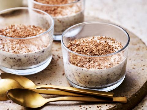 Panna cotta à la stracciatella