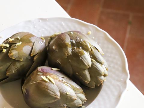 Artisjokken met citroen