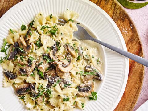 Pasta met romigechampignonsaus