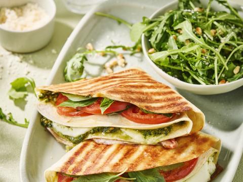Croquewrap met prosciutto en mozzarella