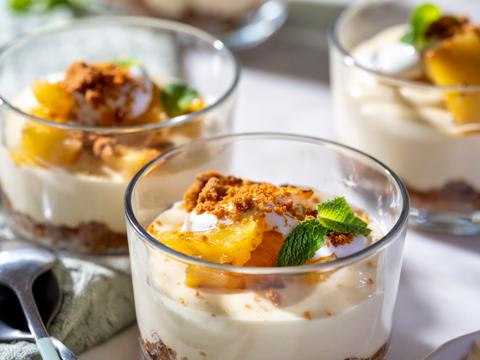 Limoencheesecake in een glaasje