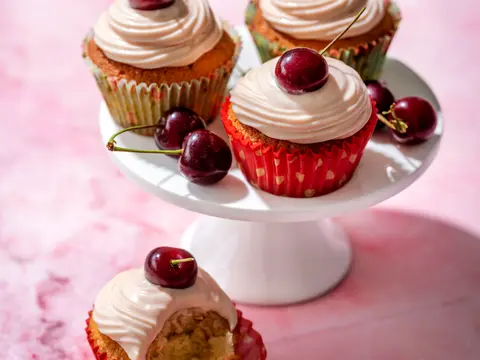 Heerlijke kersencupcakes