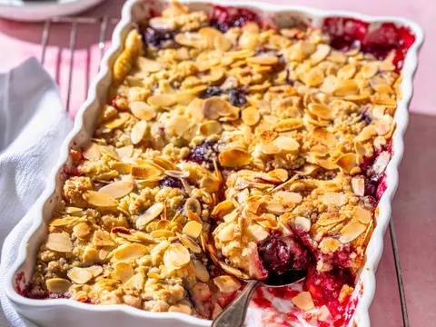 Cobbler met kersen