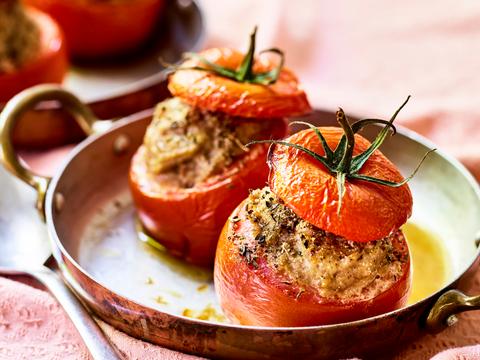 Gevulde tomaten met gehakt