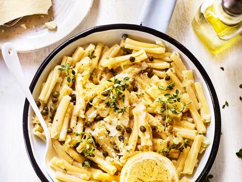 Pasta met romige citroensaus