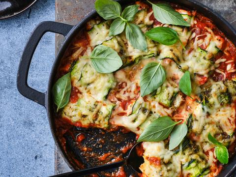 Courgette-involtini met zalm