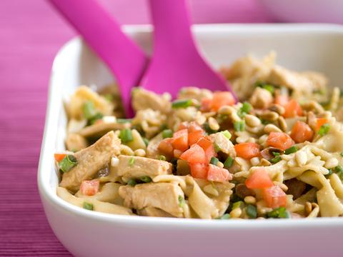 Pastasalade met kip