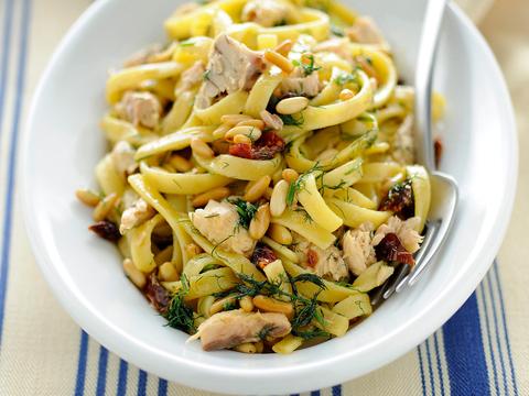 Fettuccine met makreel